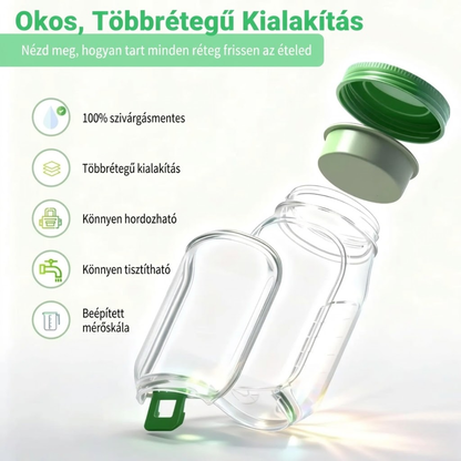 PrePera™ - Frissentartó Salátás Üveg